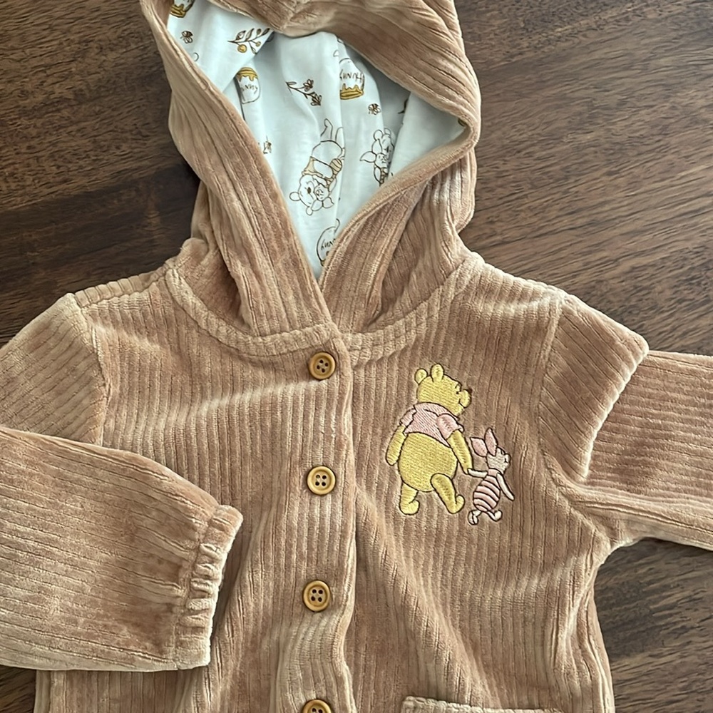 Disney baby Winnie the Pooh hooded jacket 6-9 months